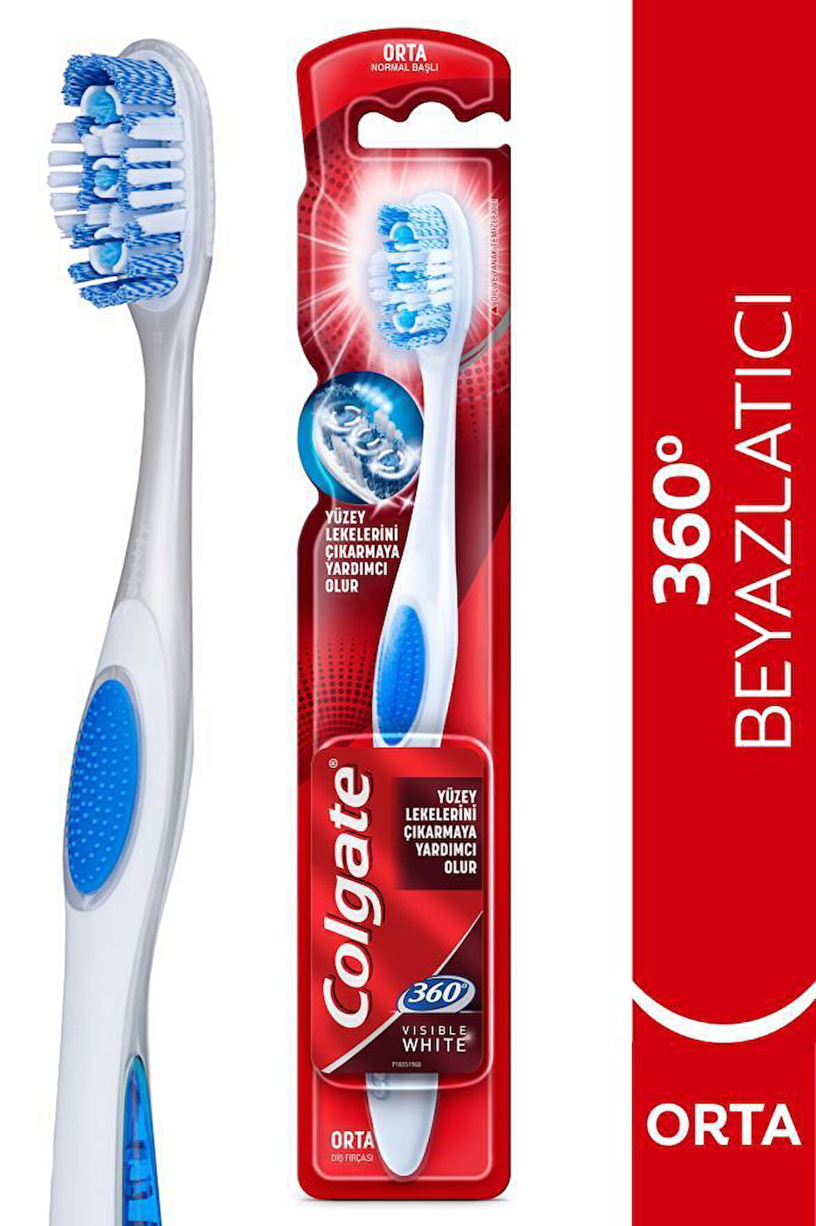 Colgate 360° Visible White Diş Fırçası Medium