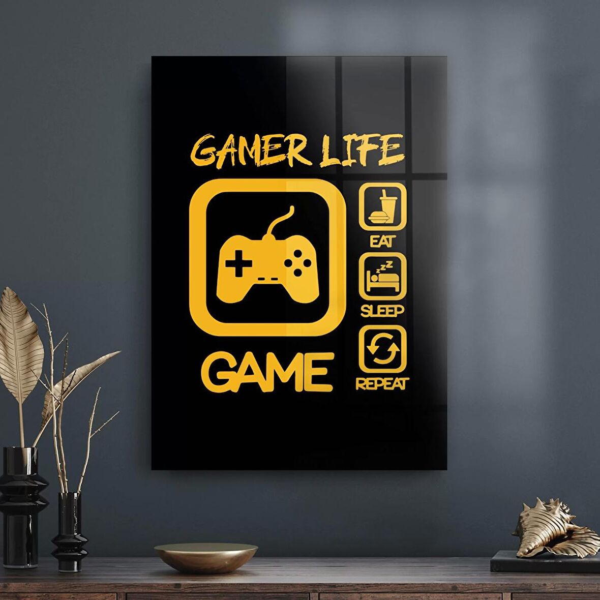 Decovetro Cam Tablo Gamer Life