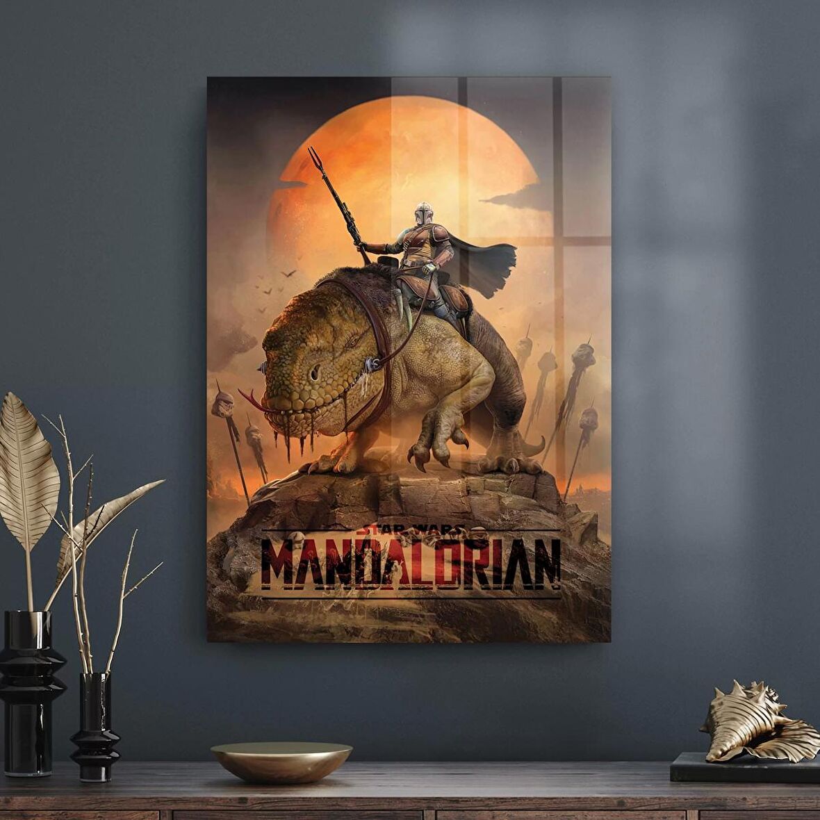 Decovetro Cam Tablo Star Wars Mandalorian Season