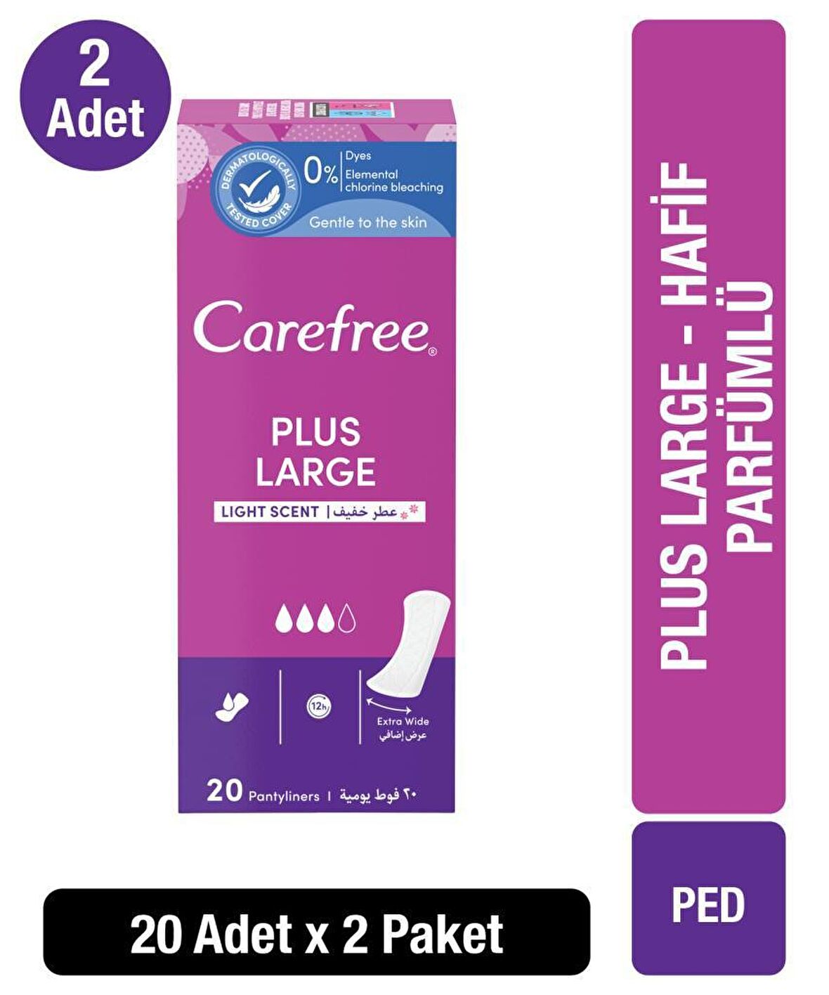 Carefree Refresh Maxi 2x20'li Günlük Ped