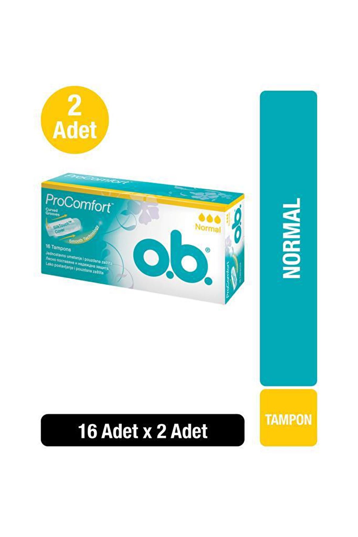 O.B Tampon Normal 16'lı x2