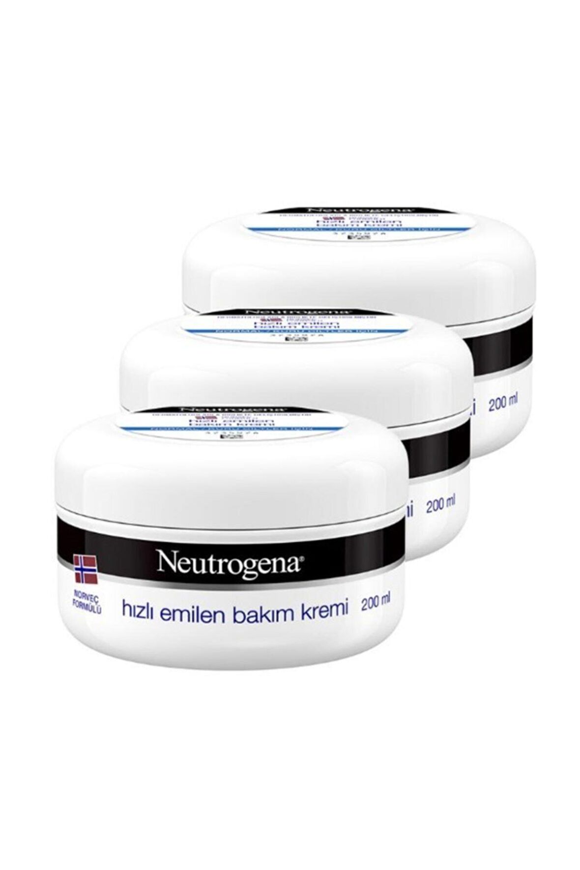 Neutrogena Norveç Formülü Hızlı Emilen Bakım Kremi 200 Ml X 3 Adet