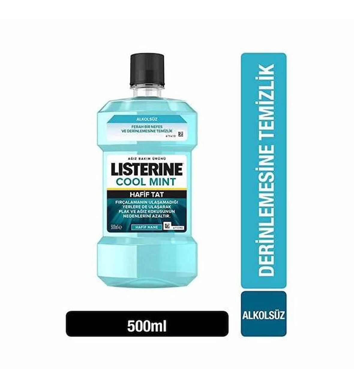 Listerine 500 ml. Zero Coolmint Hafif Tat (6'lı)