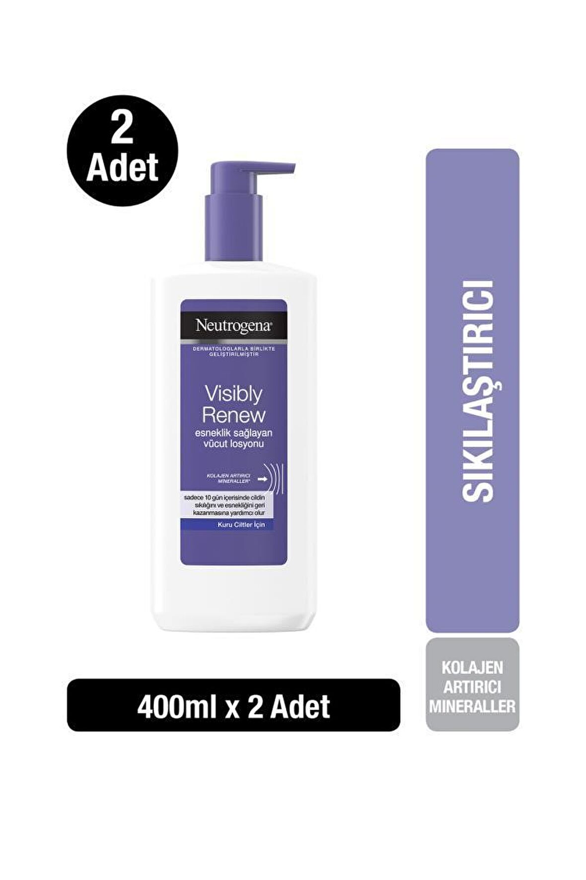 Neutrogena Visibly Renew Vücut Losyonu 400 ml x2