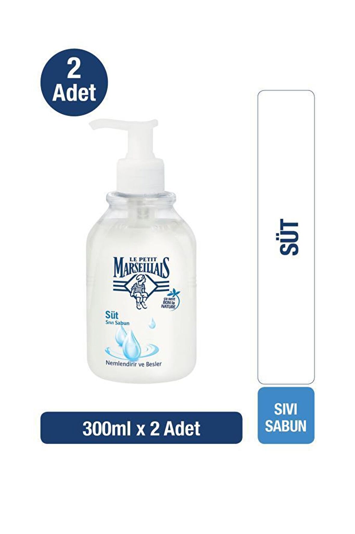 Sıvı Sabun Süt 300 ml x2