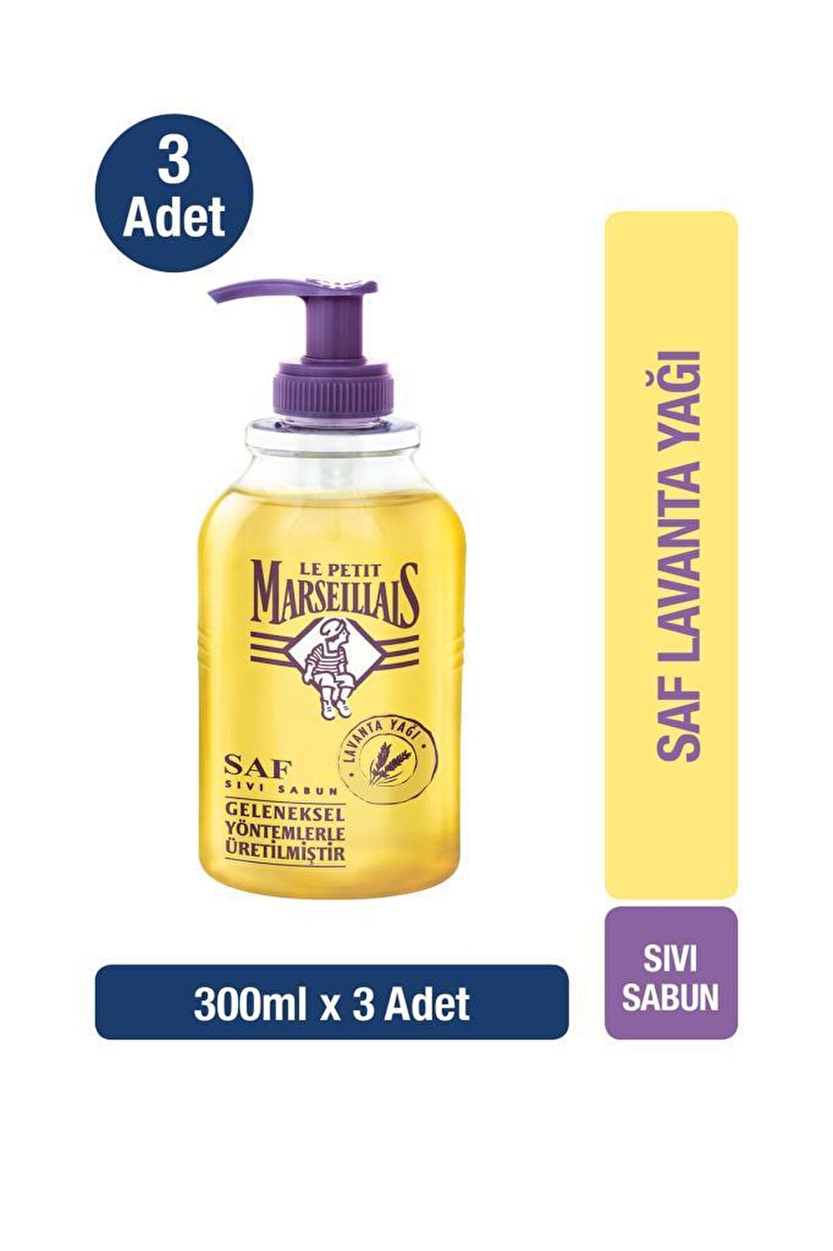 Le Petit Marseillais Sıvı Sabun Lavanta 300 ml x3