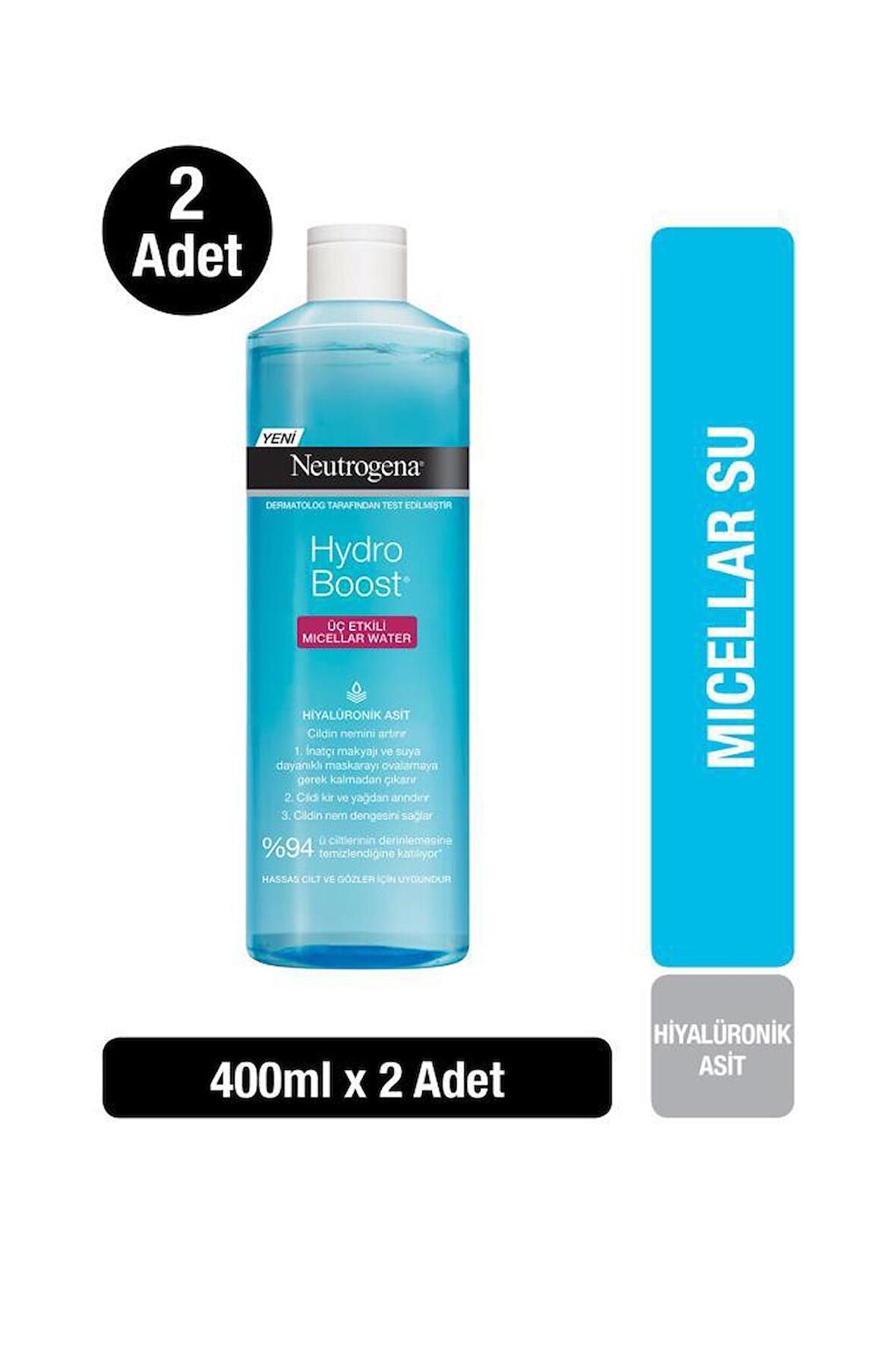 Neutrogena Hydro Boost Micellar Water 400 ml x2