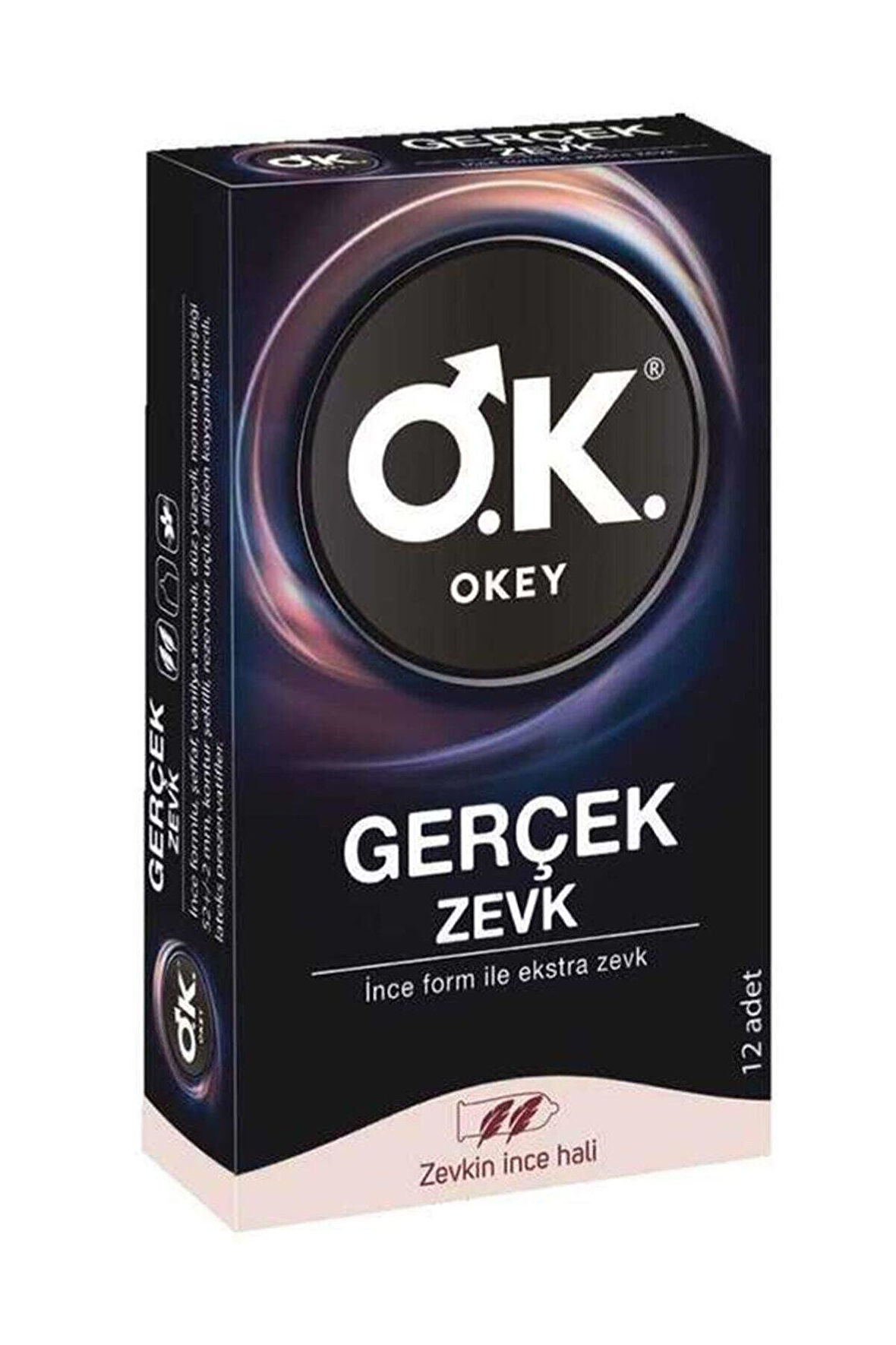 Okey Gerçek Zevk Prezervatif 12'li