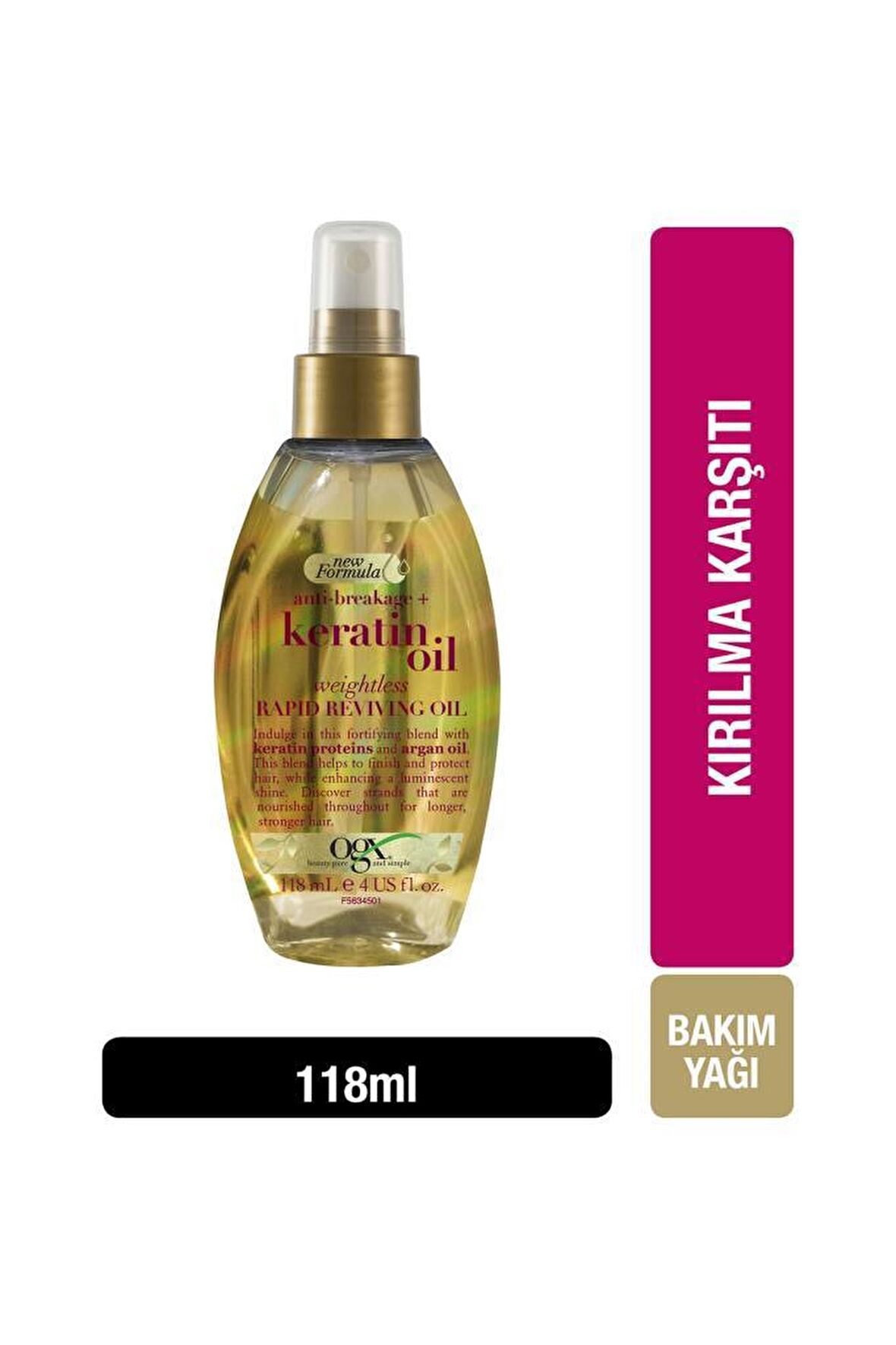 OGX Keratin Oil Karşıtı Bakım Yağı 118 Ml