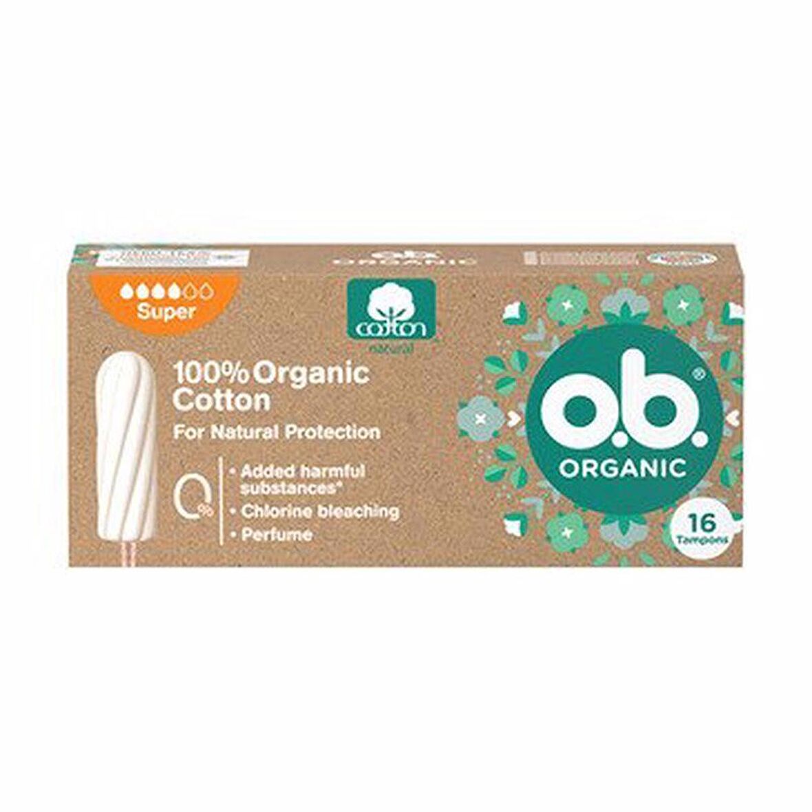 O.B Organic Süper Tampon 16'lı