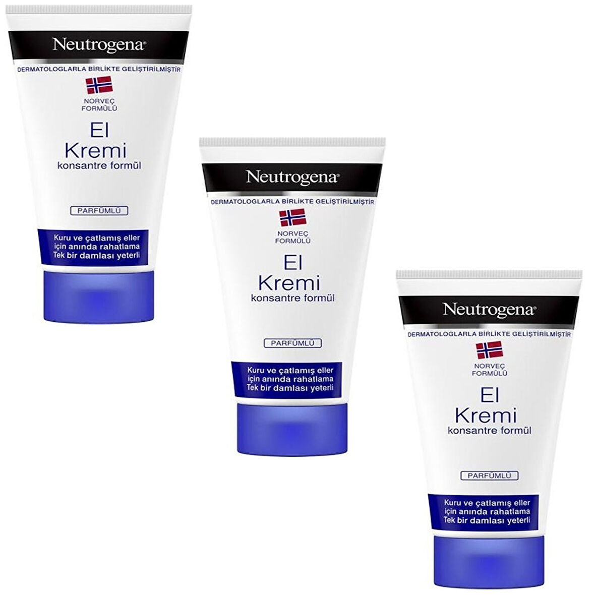 Neutrogena Norveç Formülü Parfümlü El Kremi 50 ml 3 ADET