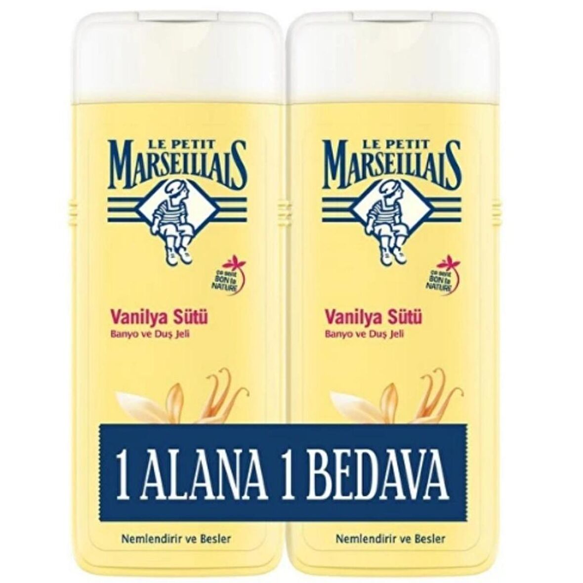 Vanilya Sütü Aromalı Nemlendirici Tüm Ciltler İçin Kalıcı Kokulu Duş Jeli 2 x 400 ml