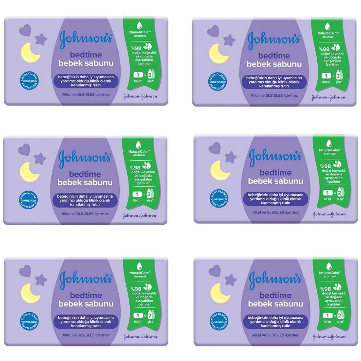 Johnsons Baby Bedtime Sabun 90 gr 6 ADET