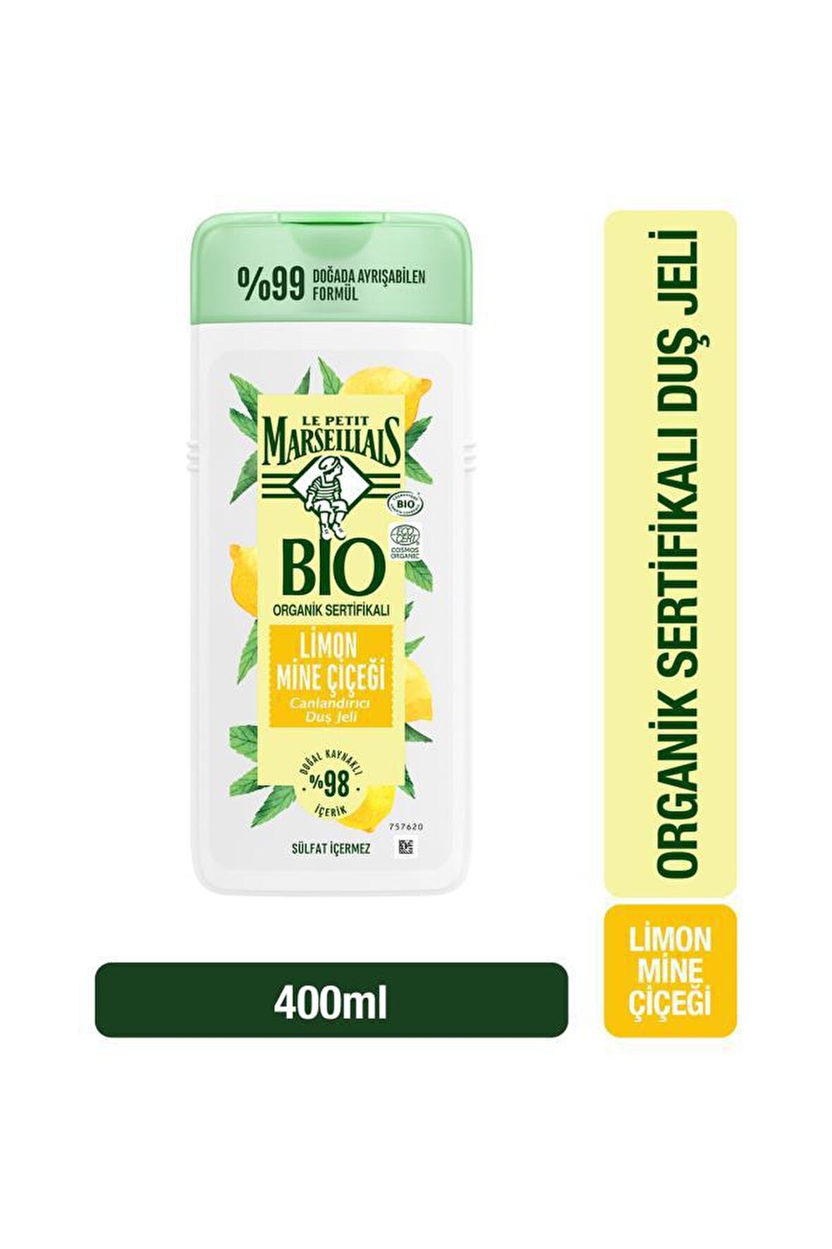 Lpm Bıo Organik Sertifikalı Limon Mine Çiçeği Duş Jeli 400 Ml