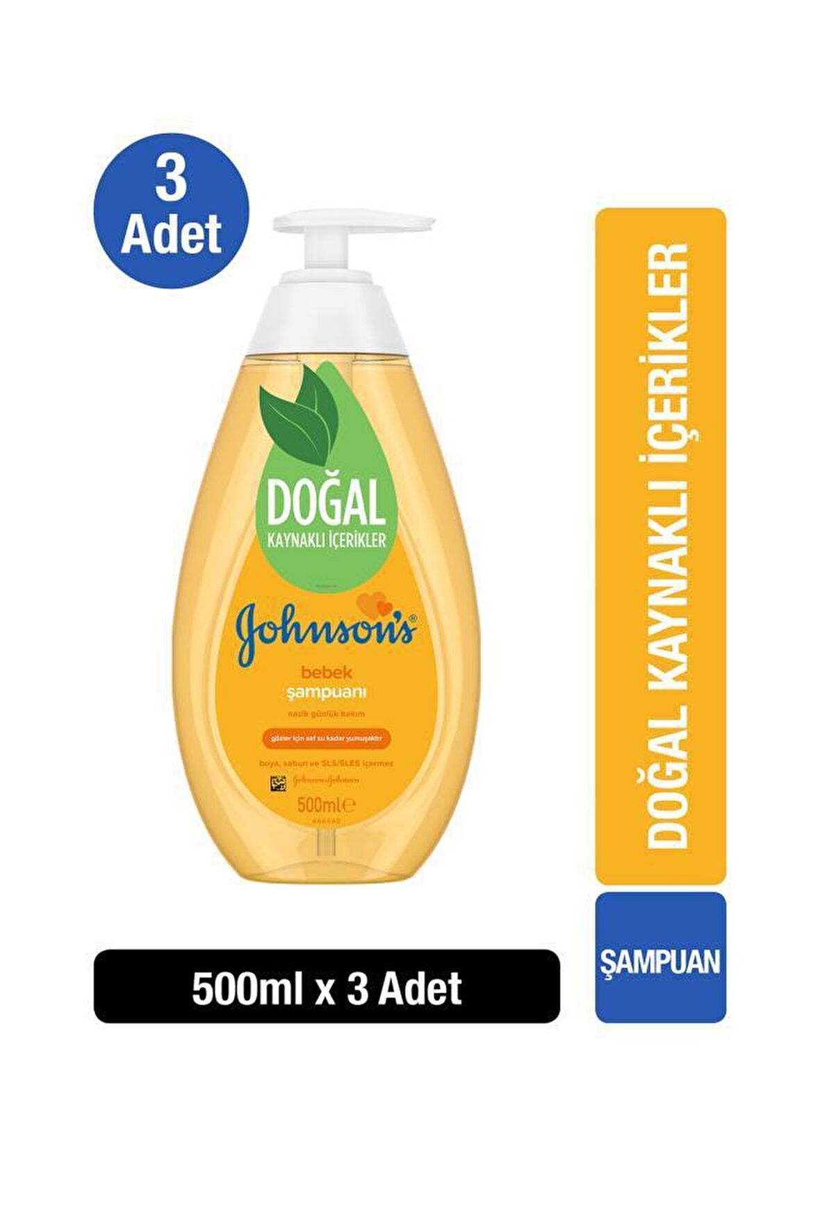 Johnson's Baby Şampuan 500 ml  x3