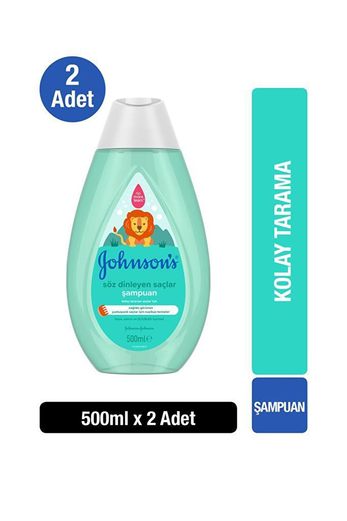 Johnson's Baby Söz Dinleyen Saçlar Kremli Şampuan 500ml x2