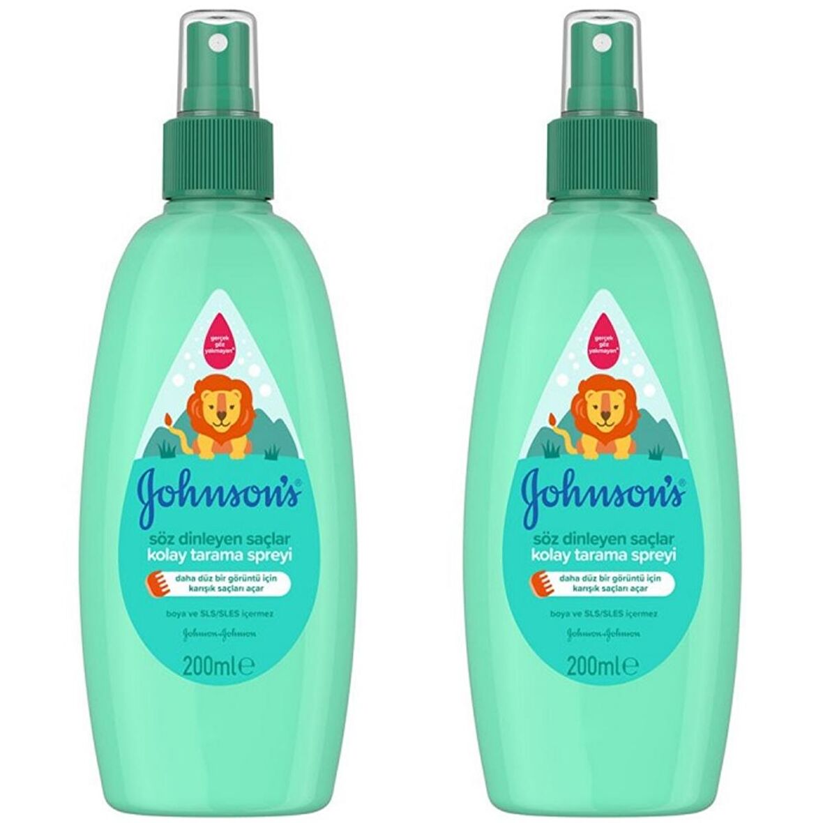 Johnsons Baby Kolay Tarama Spreyi Söz Dinleyen Saçlar 200 ml 2 ADET