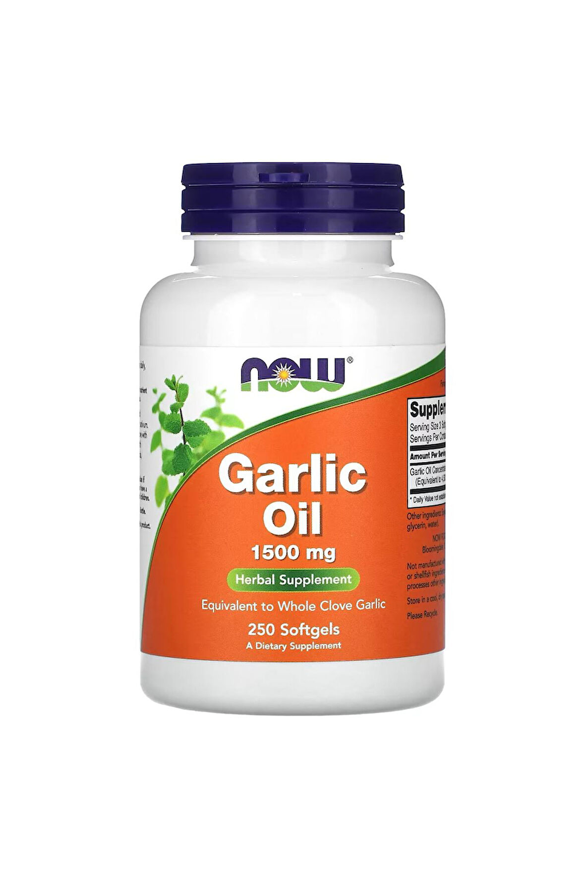 Garlic Oil, 1,500 mg, 250 Softgels