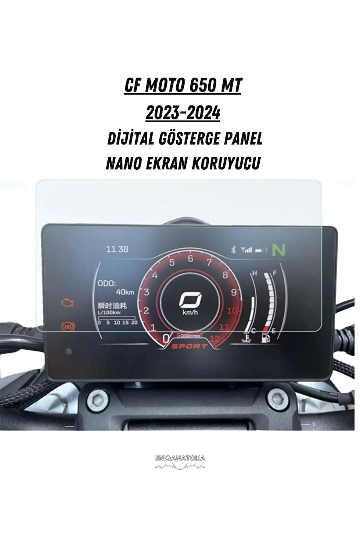 Cf Moto 650 MT 2023 2024 Dijital Gösterge Uyumlu Nano Ekran Koruyucu