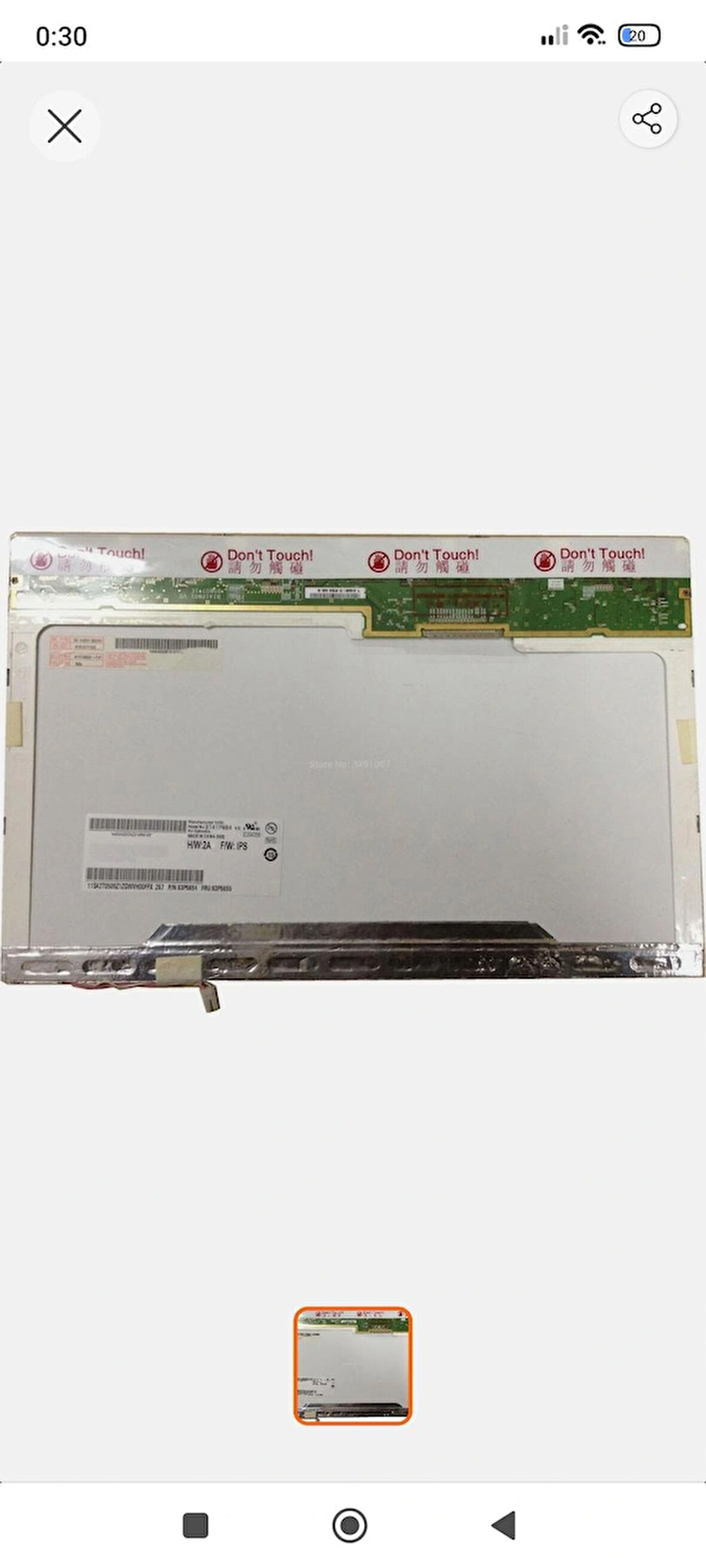 Logi N141I1-L03 Rev. C1 Notebook Ekran