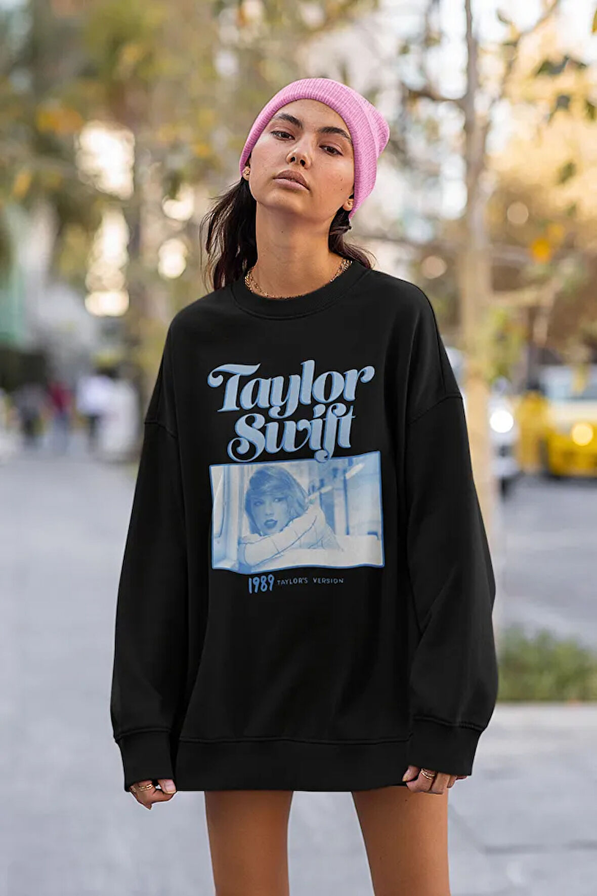 Taylor Swift 1989 Baskılı Unisex Oversize Şarkıcı Sweatshirt