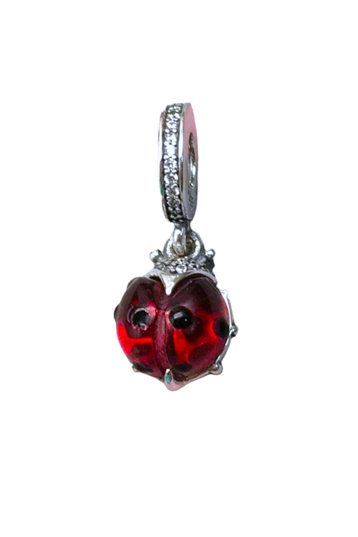 Kırmızı Uğur Böceği Charm | 925 Ayar Gümüş