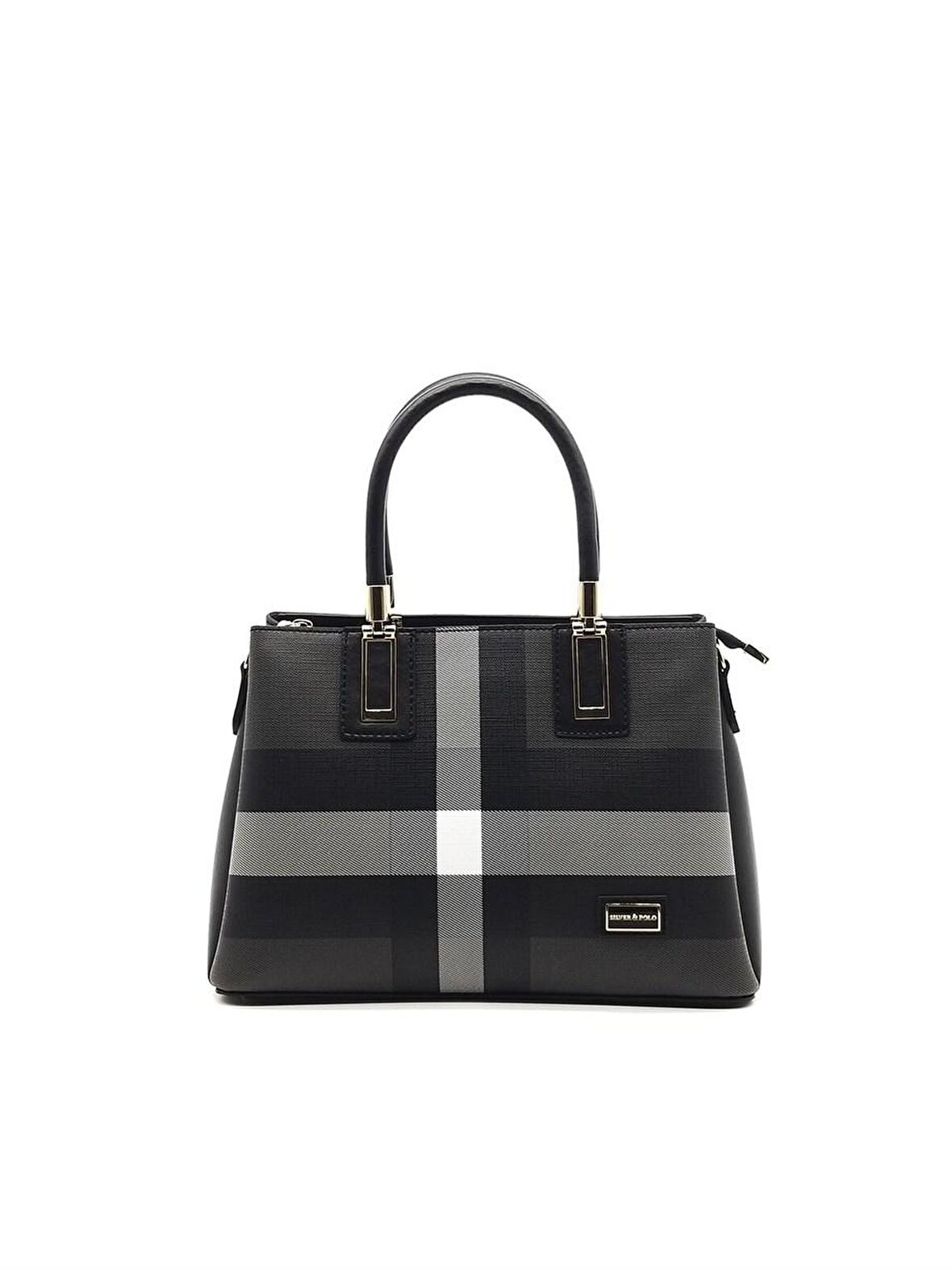 Silver Polo  Kadın  1000-35832 SILVER POLO EL ÇANTASI M129 SİYAH-MAT SİYAH