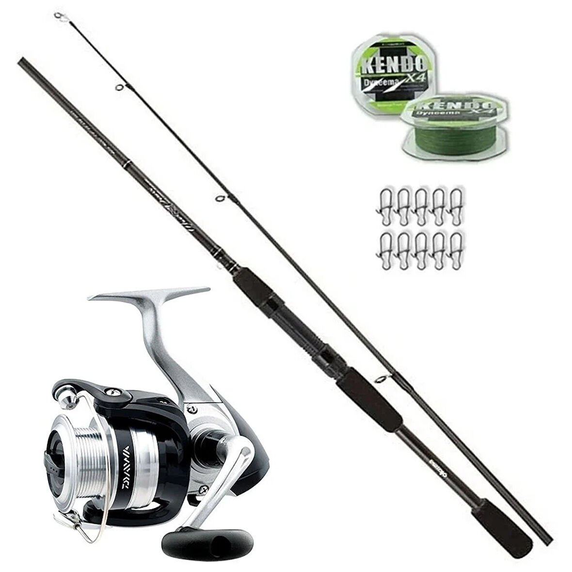 Daiwa Strikeforce 2500 - Okuma Wavepower 244cm 15-40gr Spin Olta Seti
