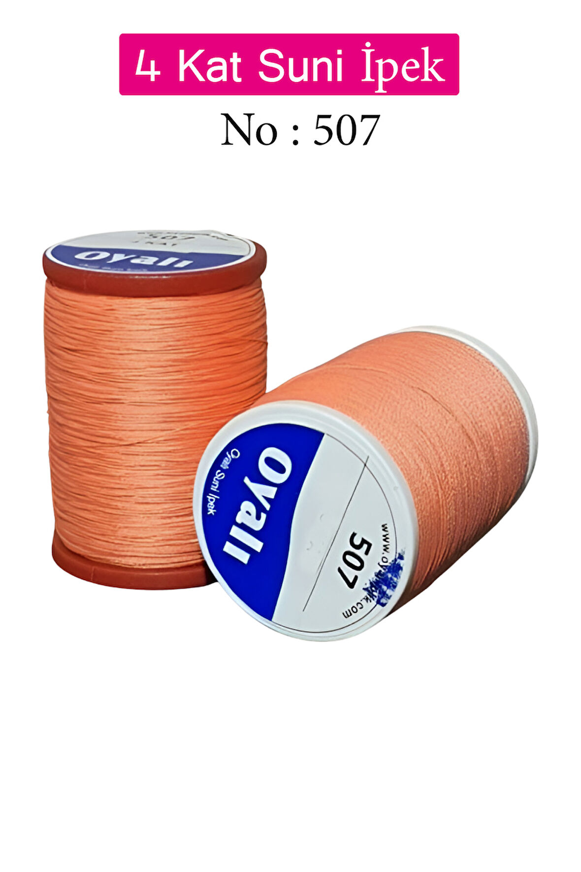 Oyalı 4 Kat Suni İpek İplik İğne Oyası Boncuk İpi Tığ Oyası No:507