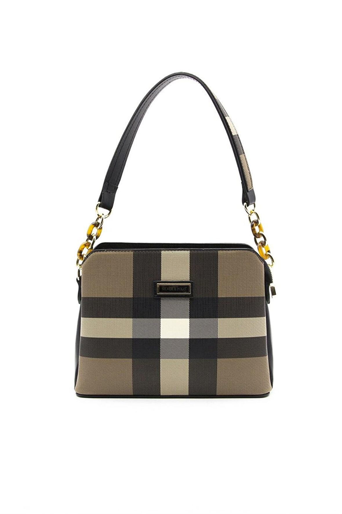 Silver Polo  Kadın  937-35935 SILVER POLO OMUZ ÇANTASI MK80 KAHVE-MAT SİYAH