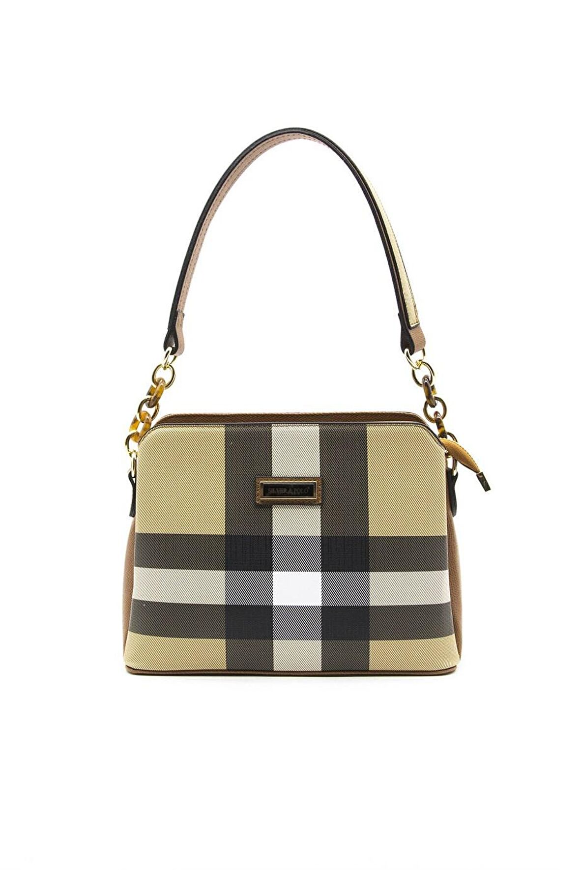 Silver Polo  Kadın  937-35937 SILVER POLO OMUZ ÇANTASI MK130 BEJ-MAT TABA