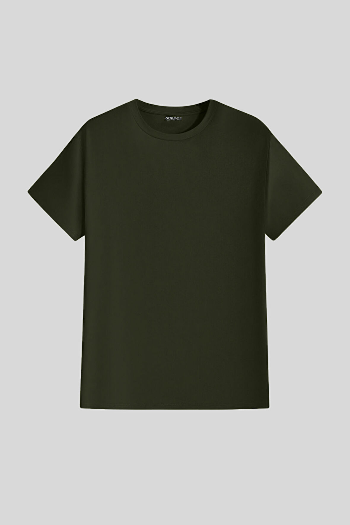 Erkek Tişört Standart Kalıp Basic Bisiklet Yaka t-shirt BASIC-MANKENSİZ1