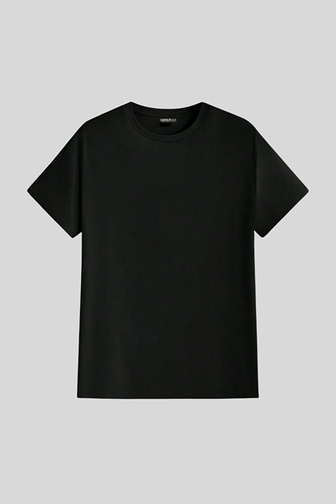 Erkek Tişört Standart Kalıp Basic Bisiklet Yaka t-shirt BASIC-MANKENSİZ1