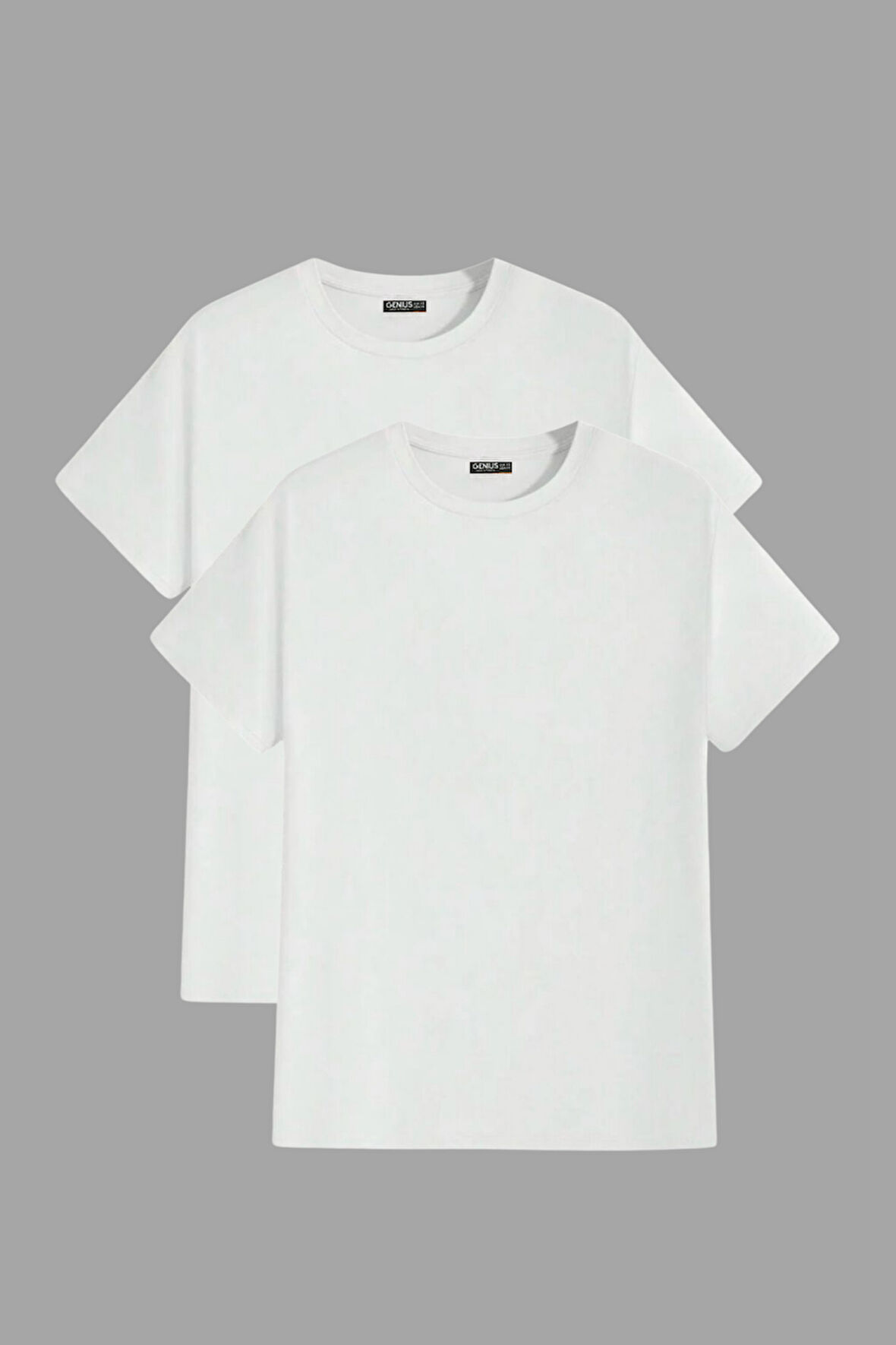 Erkek Tişört Standart Kalıp Basic Bisiklet Yaka t-shirt BASIC-MANKENSİZ2