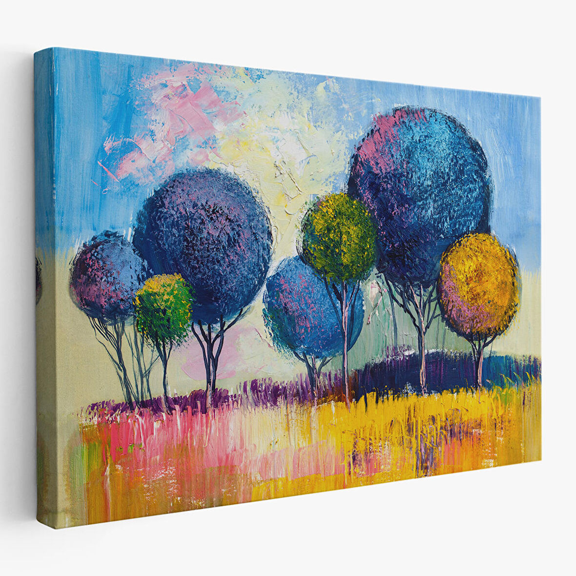 Bahçe Çiçeği Dekoratif Kanvas Duvar Tablosu-3594