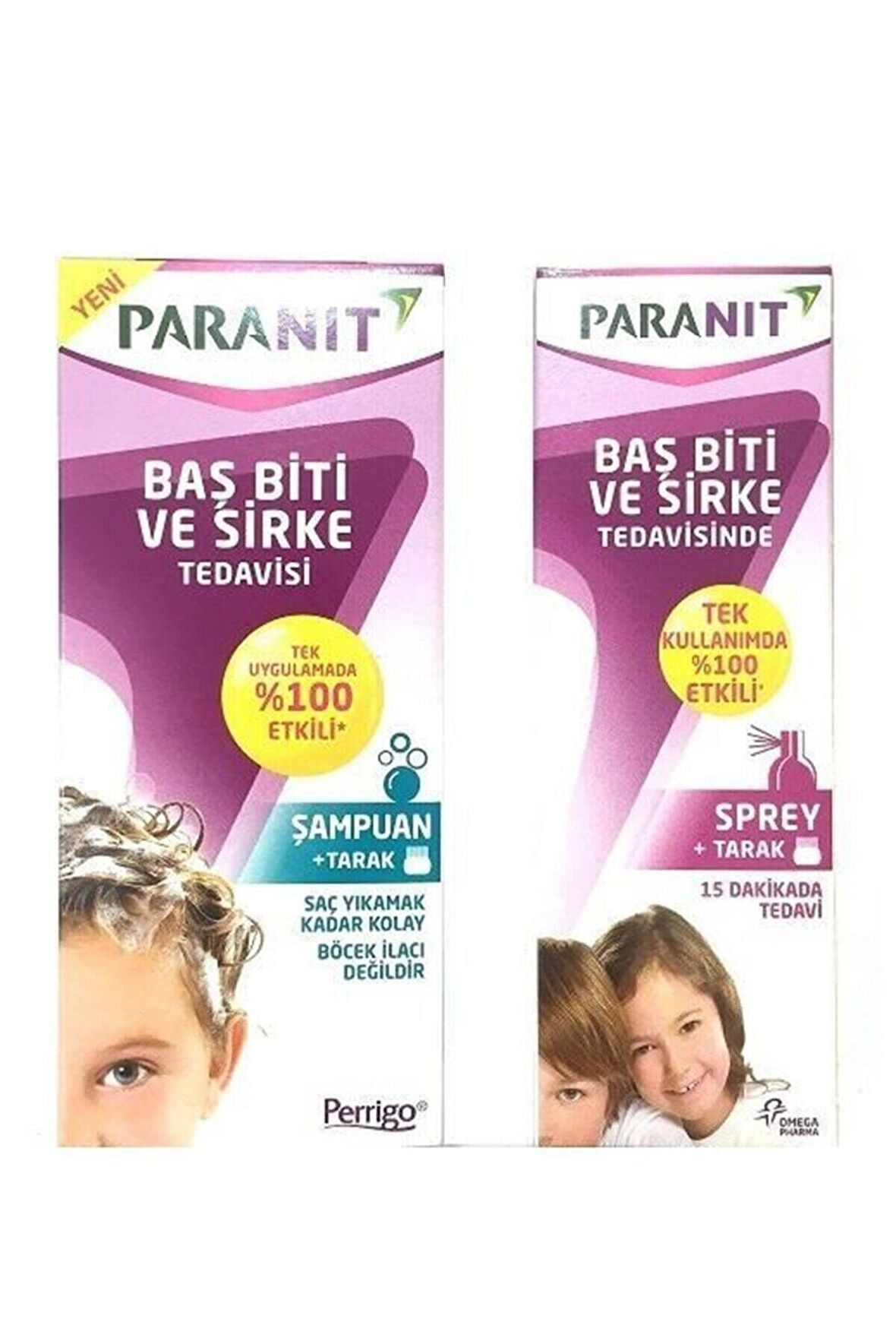 Paranit Saç Biti Ve Sirke Tedavi Seti 100ml Şampuan + 100ml Sprey