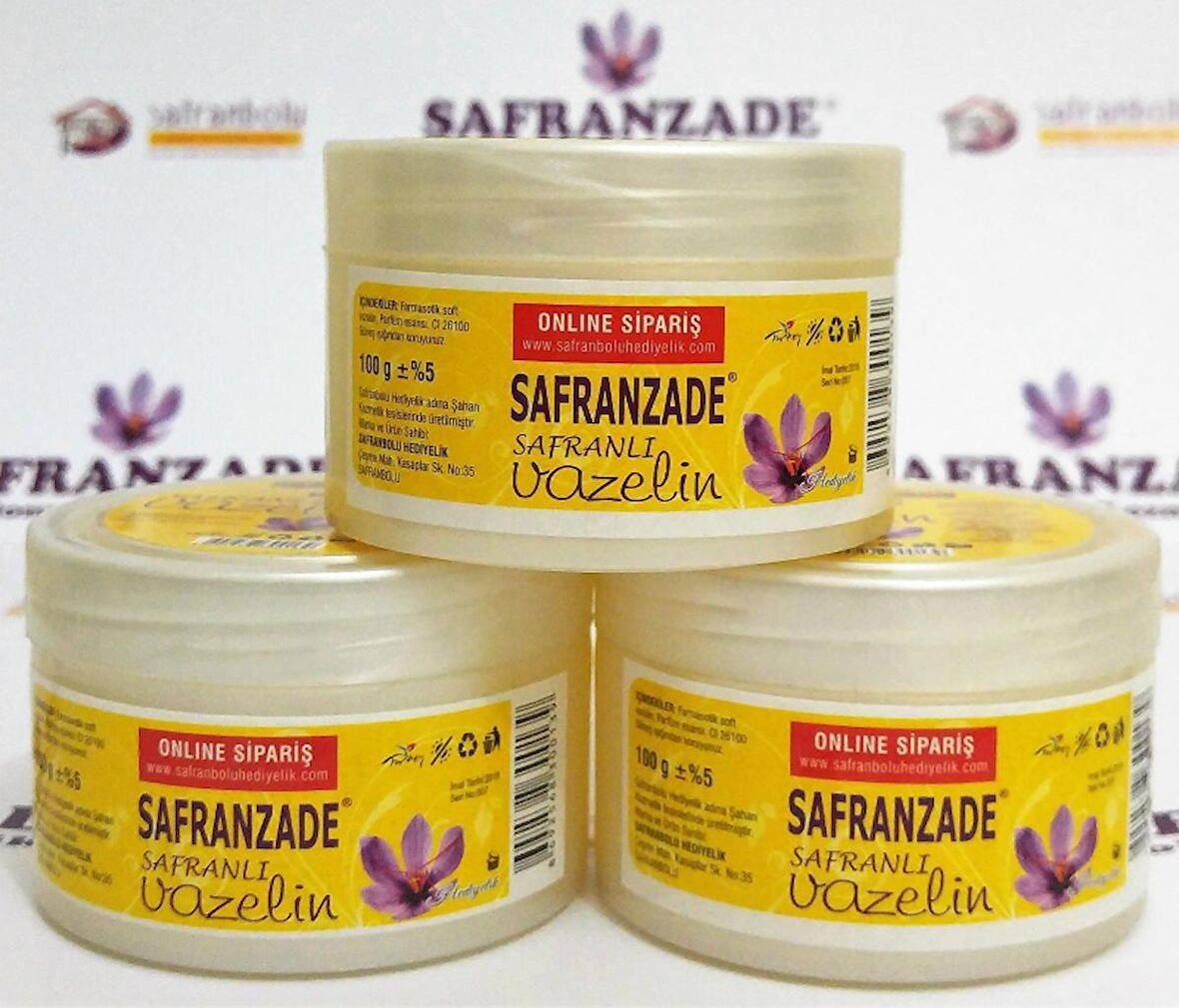 SAFRANZADE SAFRANLI VAZELİN 100 GR.