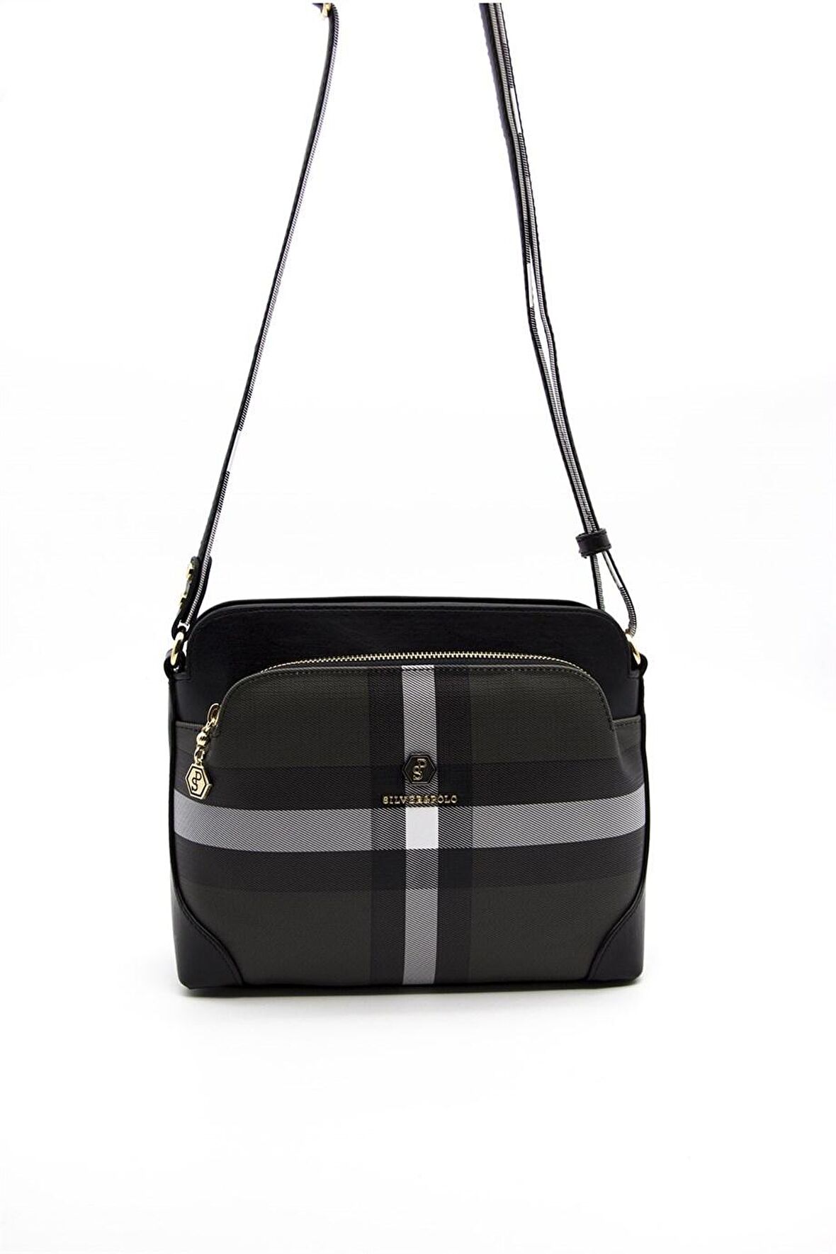 Silver Polo  Kadın  364-35984 SILVER POLO ÇAPRAZ ÇANTA MK129 SİYAH-MAT SİYAH