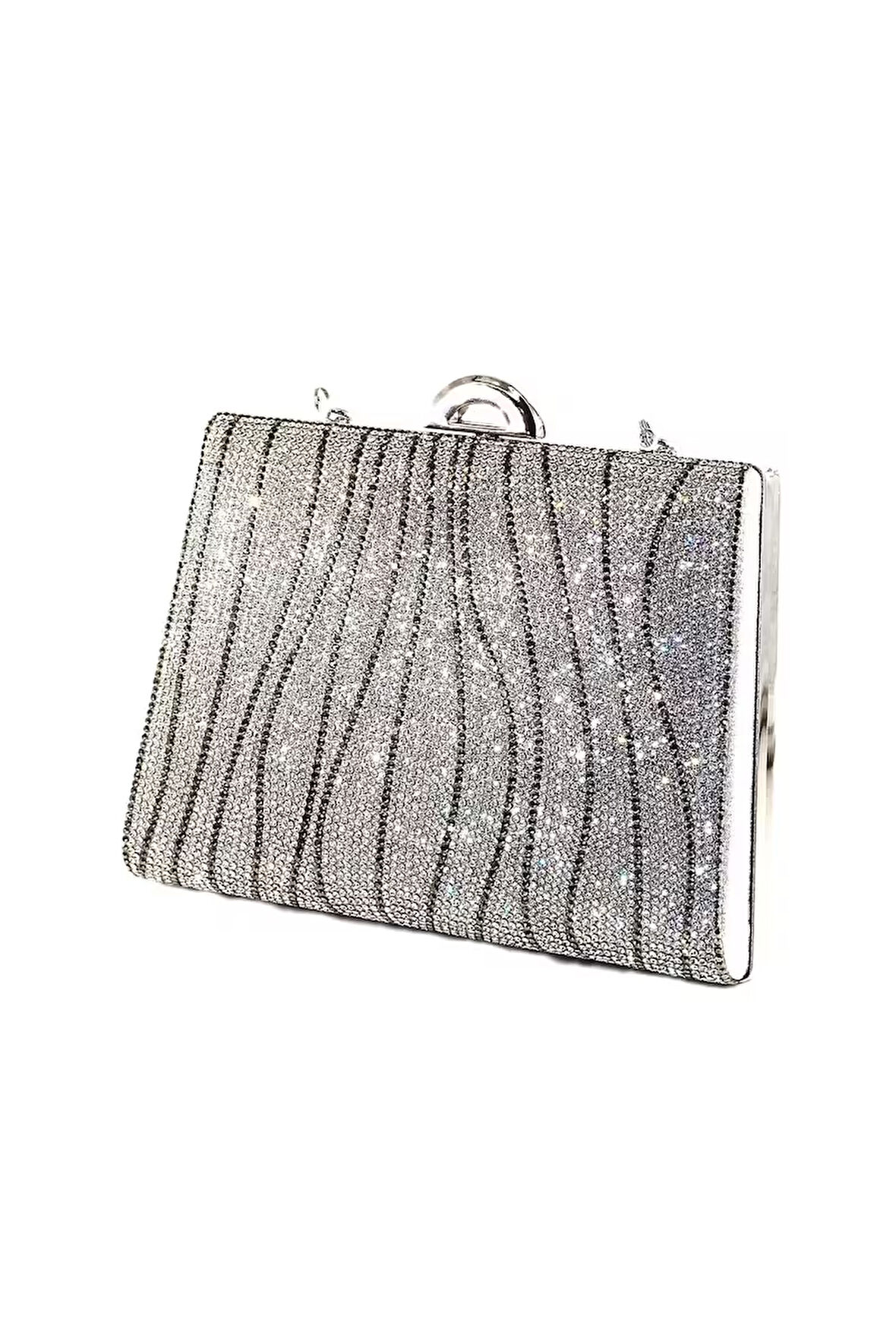 Taşlı gümüş abiye çanta. Clutch gümüş taşlı gece çantası. Abiye çanta gümüş. Gümüş abiye çantası.