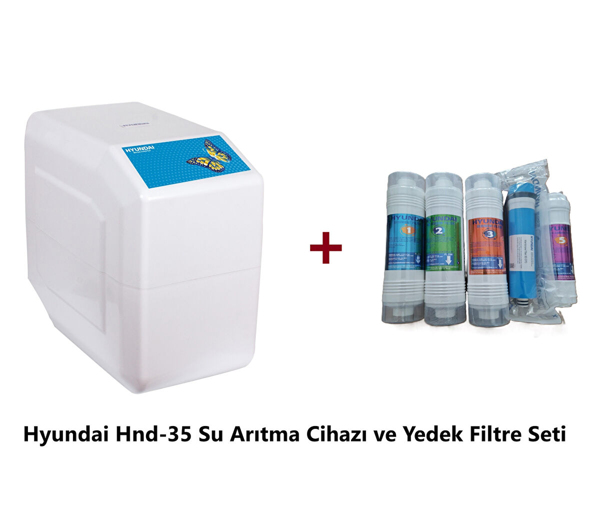 Hyundai Kapalı Kasa Hnd-35 Pompalı Motorlu Su Arıtma Cihazı Orjinal 5 li Yedek Filtre Setiyle Beraber Ekonomik Paket 