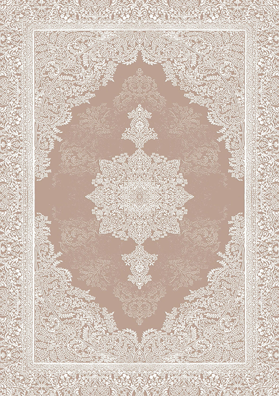 Pamuk Dokuma Taban Kaymaz Yıkanabilir Klasik Desenli  Salon Halısı Mutfak Halısı Koridor Halısı