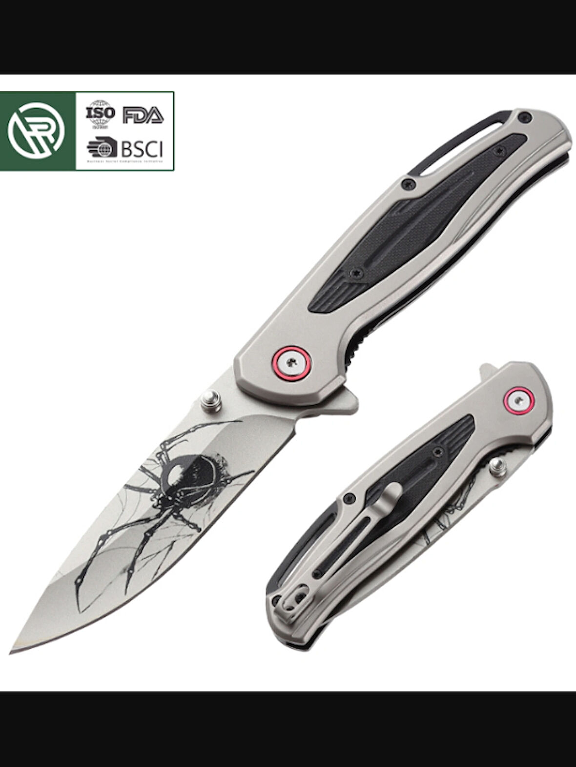 Chongming CM123 Çakı Örümcek 21 cm Manuel Kemerlikli