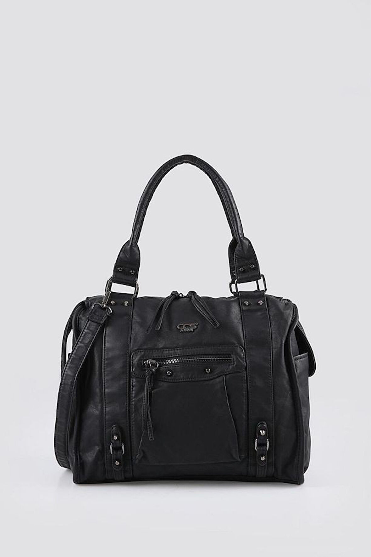 Abga Siyah Cilt Omuz Çantası