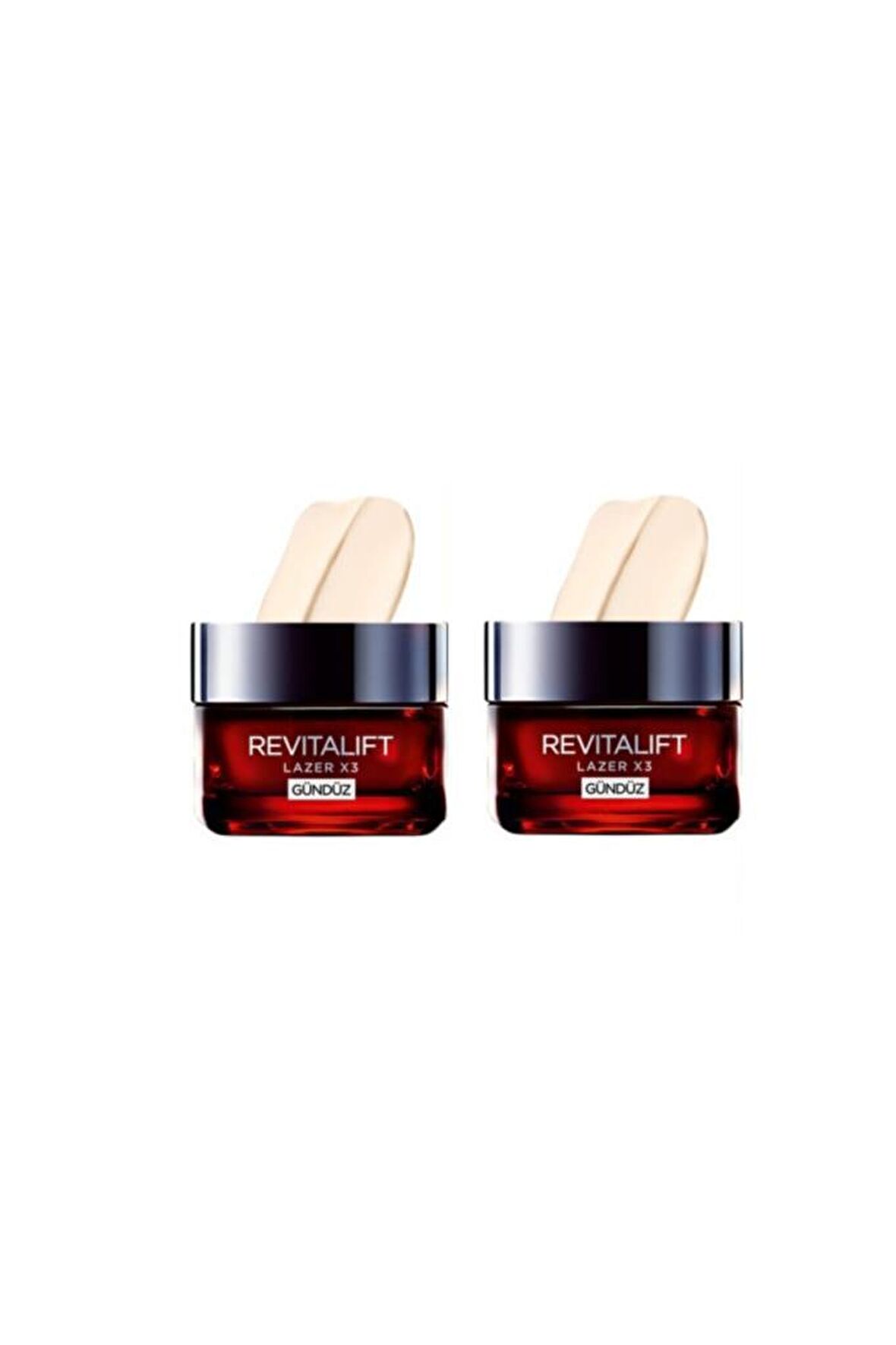 L'Oreal Paris Men Expert Revitalift Lazer X3 Yaşlanma Karşıtı Hyalüronik Asit 30 Yaş + Gündüz Yüz ve Boyun Kremi 2x50 ml 