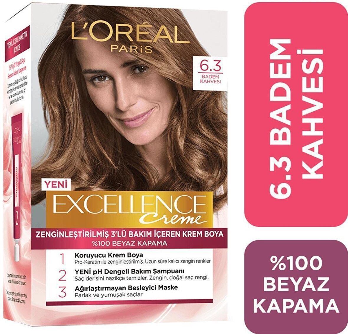 L'Oréal Paris Excellence Creme Saç Boyası 6-3 Badem Kahvesi