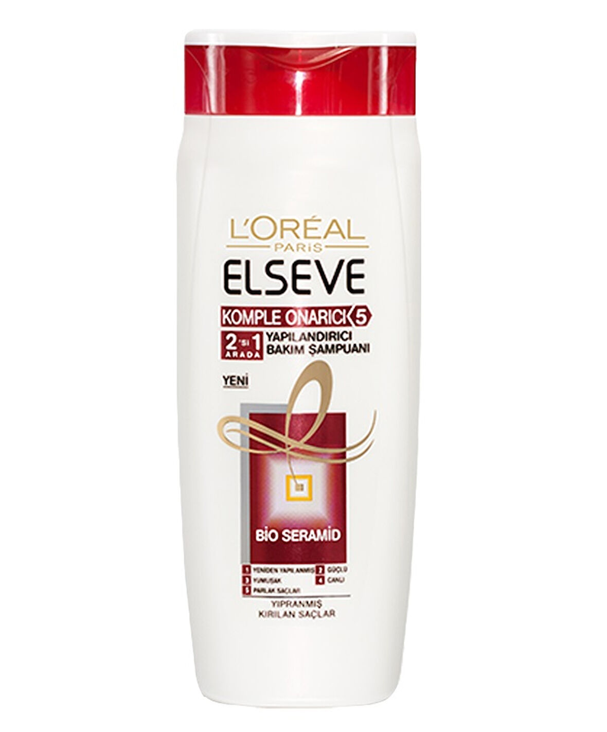 LOreal Paris Elseve Komple 5 Onarıcı Etki 2 si 1 Arada Şampuan 600 Ml