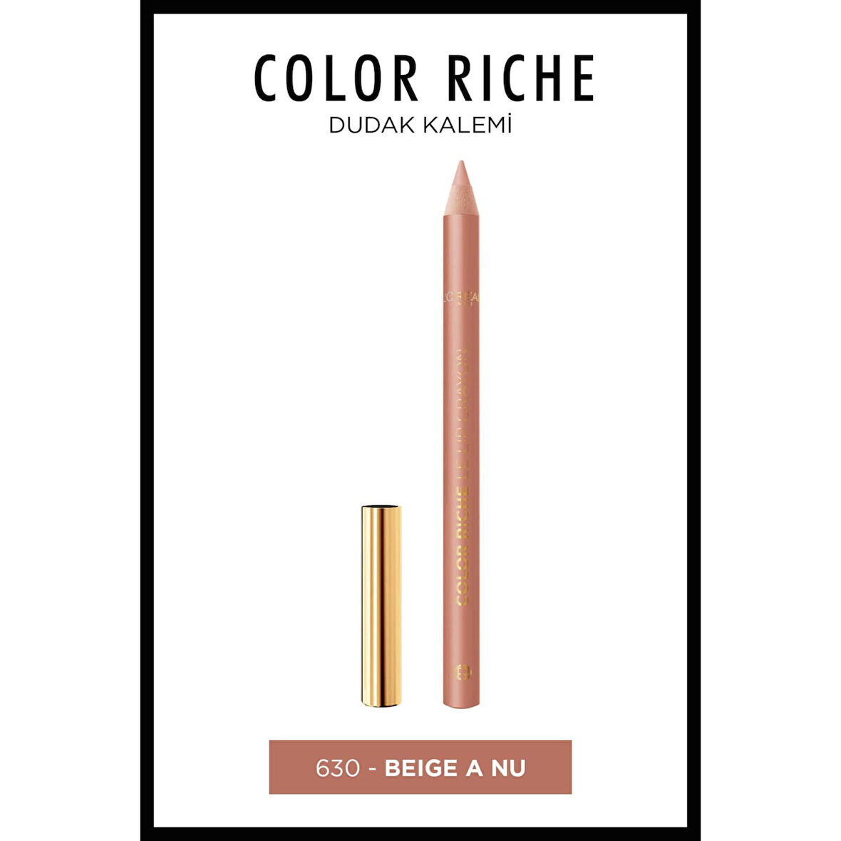L'Oréal Paris Color Riche Dudak Kalemi - 630 Beige A Nu