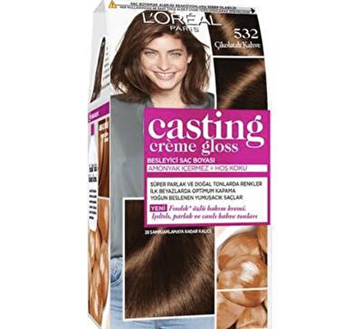 LOREAL CASTİNG BOYA 532 ÇİKOLATALI KAHVE