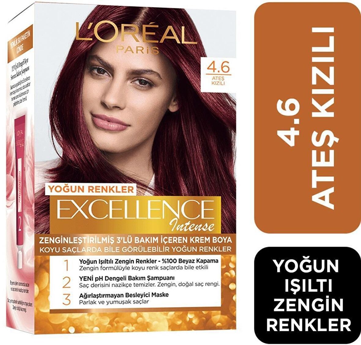 L'Oréal Paris Excellence Intense Saç Boyası - 4.60 Ateş Kızılı