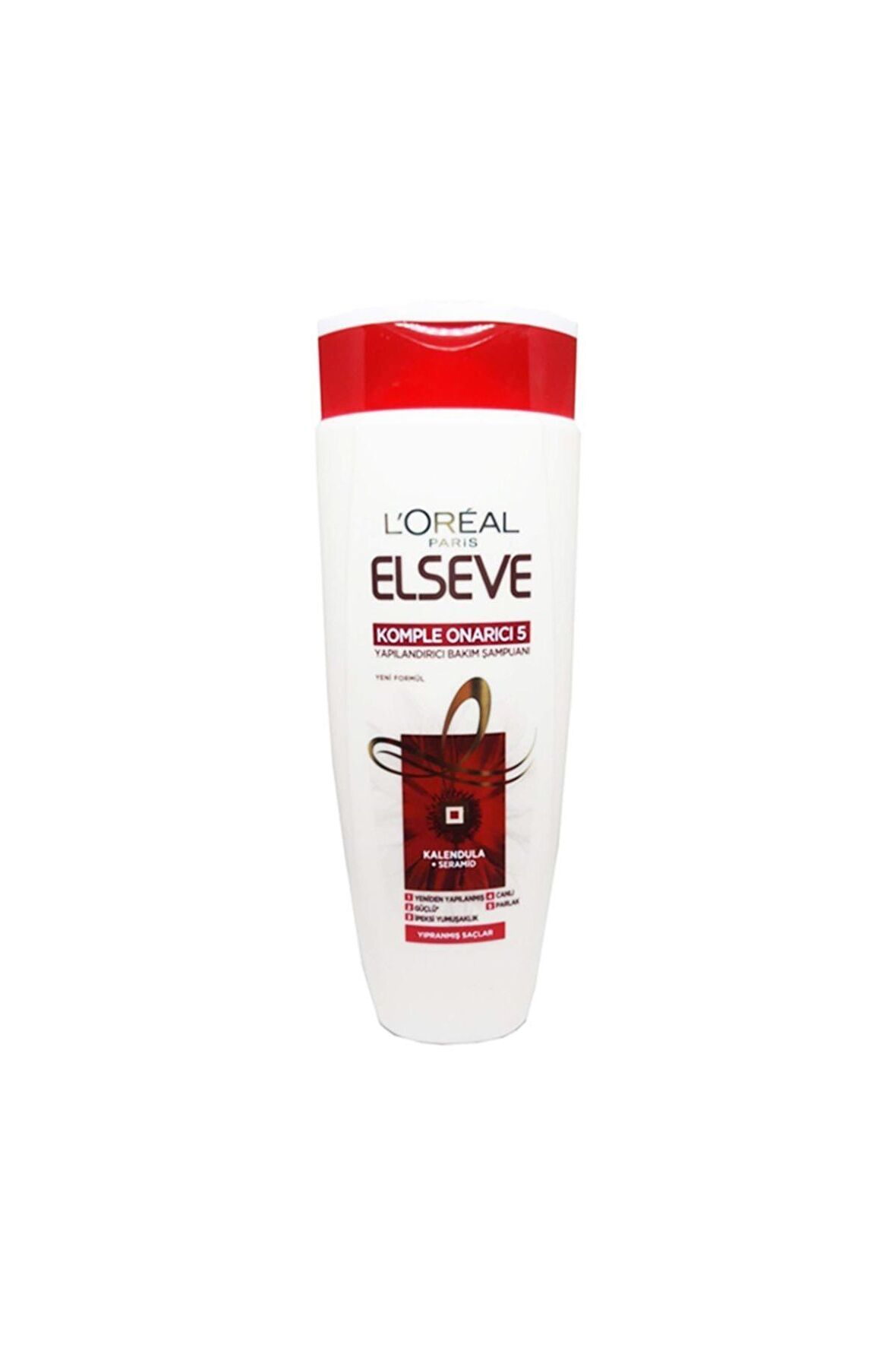 Elseve Komple Onarici Yıpranmış Saçlar İçin Yapılandırıcı Kalendulalı Şampuan 400 ml